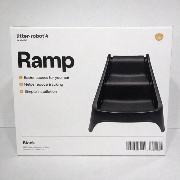 Whisker Other - Whisker Litter-Robot 4 Ramp Black For Cat Litter Box Custom Fit Non Slip NWT